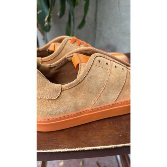 DANIEL PATRICK Size 9 Men's Orange Low Top Shoes Designer Used - Picture 7 of 11